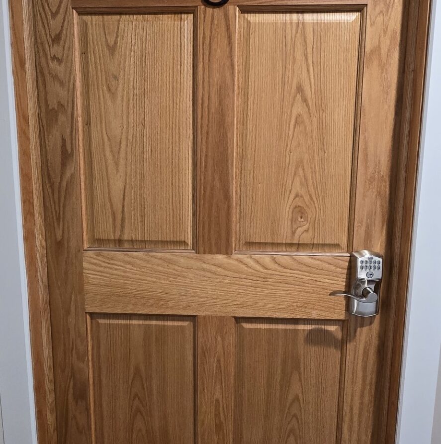Door and security lock for Suite 3 at the London Guest House