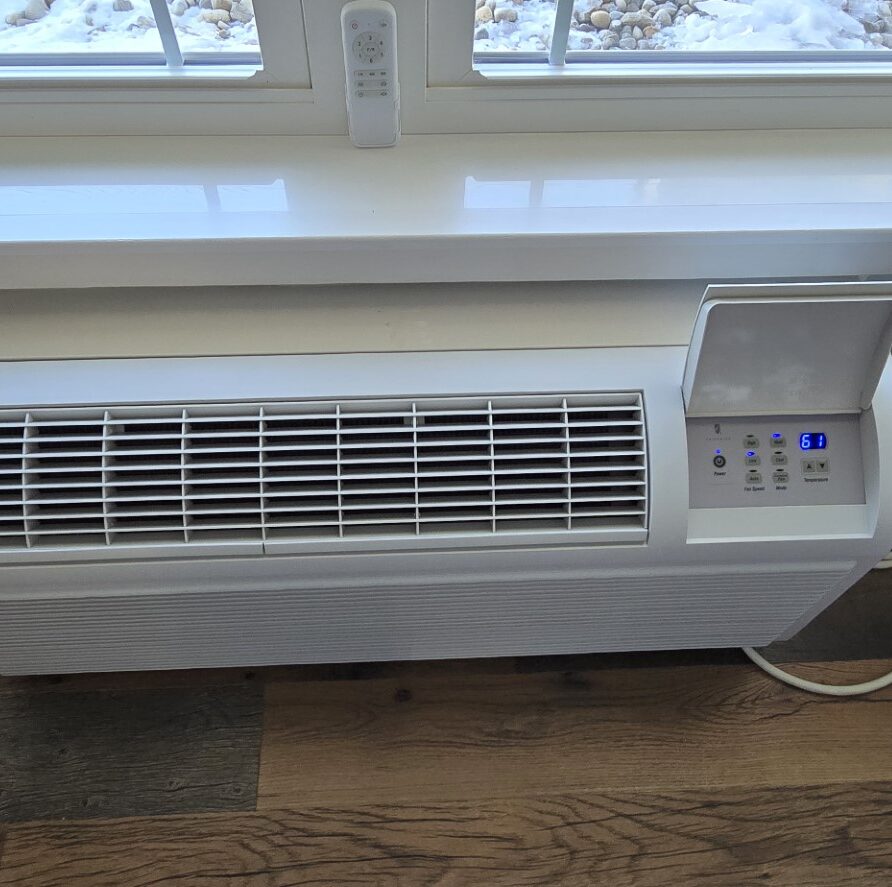 Individually-controlled heating/cooling unit in Suite 2 at the London Guest House